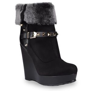 valentino fur boots
